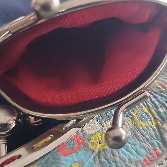 Fossil Floral Coin Purse Set - Blue and Multicolor NWOT - Picture 4 of 8